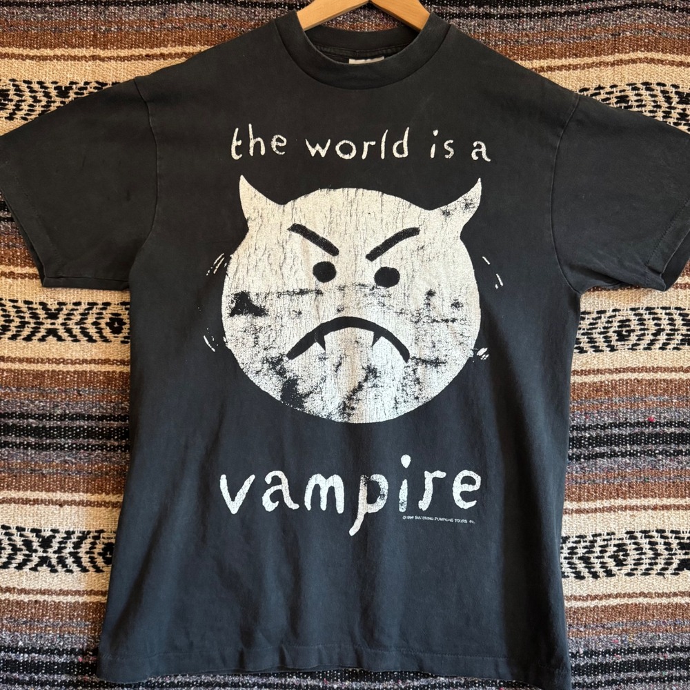 Smashing Pumpkins World is a Vampire TShirt Large Black Infinite Sadness Reprint